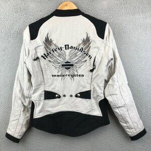 Harley-Davidson Women’s Size XS Padded Double Zipper Embroidered‎ Jacket